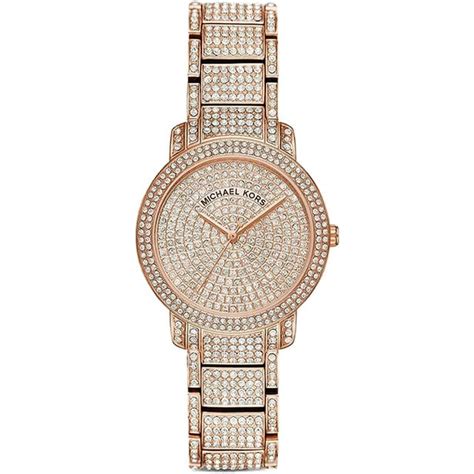 michael kors women's gold tone pave glitz watch mk6458|Michael Kors Women's Gold Tone Pave Glitz Watch MK6458.